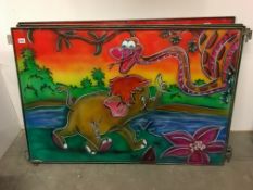 A Disney artwork panel (Kaa & Baby elephant)