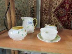 5 items of Belleek porcelain.