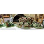 5 Warhammer / war gaming landscape diorama's.