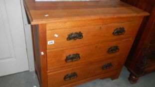 A 3 drawer chest.