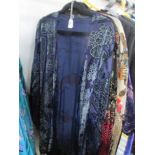 12 evening jackets, mainly free size, highly decorated with beading and embroidery.
