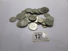 Approximately 240 grams of pre 1947 silver coins.