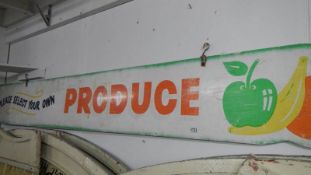 A 'Please select your own produce sign'