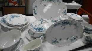 28 pieces of Royal Doulton Rutland pattern dinner ware including plates, tureens, gravy boats etc.