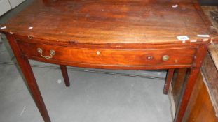 A Georgian mahogany side table.