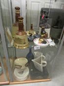A mixed lot of brewery related items, 2 shelves.