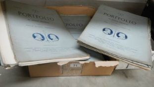 A collection of 1870's 'The Portfolio: An Artistic Periodical' edited by Philip Gilbert Hamerton,