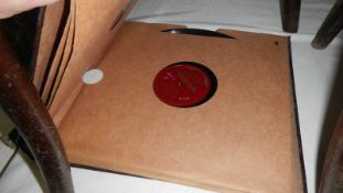 An album of 78 rpm records.