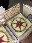 A 1960's marble box fairground side stall game