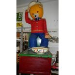 A rare & working bear automaton 'money collecting'