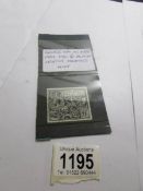 A George V SG438 1929 PUC £1 black lightly mounted stamp, mint.