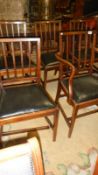 A set of 6 dining chairs including 2 carvers.