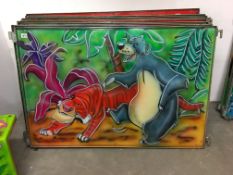 A Disney artwork panel (Baloo & Shere Khan)