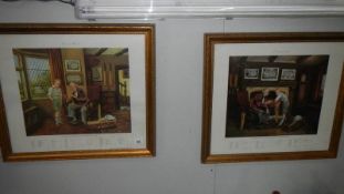 A pair of 19th century cricket related prints.