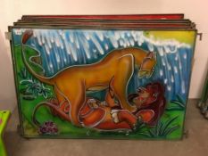 A Disney artwork panel (Mufasa & Sarabi)