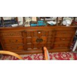 A carved sideboard.