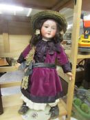 A fine SFBJ doll, approximately 23" tall.