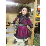 A fine SFBJ doll, approximately 23" tall.