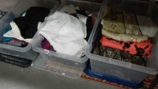 3 boxes of vintage clothing.