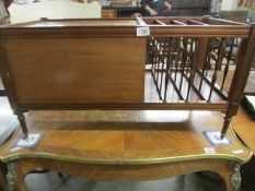 A mahogany Canterbury/table.