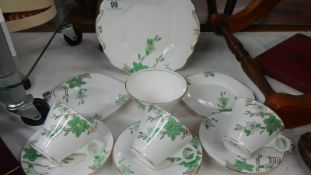 A part art deco tea set.