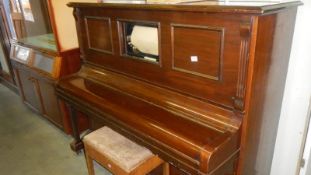 A pianola with rolls