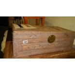 A camphor wood box