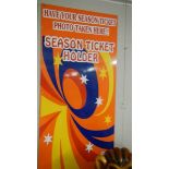 A Pleasure Island season ticket holder sign.