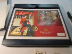 A Westminster collection 'The Trooping the Colour' gold sovereign presentation cover with