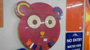3 acrylic 'Win a Bear' signs.