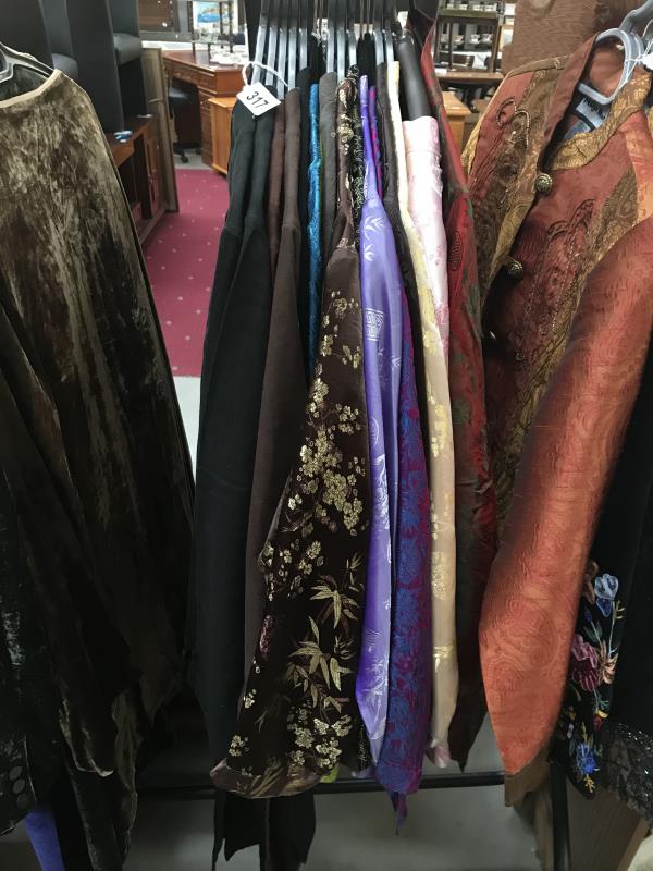An assorted lot of long evening jackets (various sizing, L, M, - Image 2 of 3