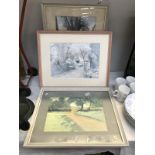 3 water colour paintings by Gertrude Franklin White (1 signed)