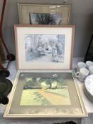 3 water colour paintings by Gertrude Franklin White (1 signed)