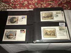 An album of 96 mint GB first day covers, 1980's onwards, VGC, civil war, fabric science,