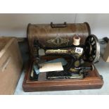 A Singer sewing machine