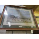 A framed and glazed print entitled 'Morpeth Hunt'.