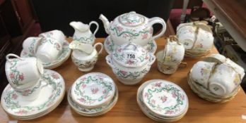 2 part floral tea sets