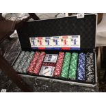 A New Pro poker set & cards