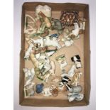 A selection of Wade whimsies miniature animals (early & occasional rares) plus other similar items