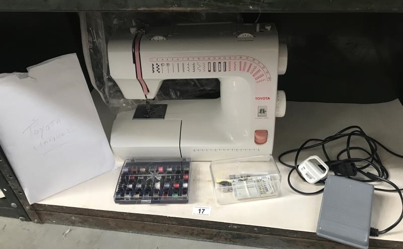 A Toyota sewing machine