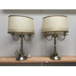 2 classical style table lamps