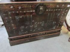 An oriental style chest.