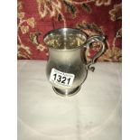 A silver tankard, Sheffield 1958/59, 222 grams.