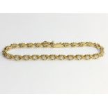 A 9ct gold bracelet