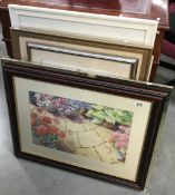 A large quantity of floral/botanical prints,