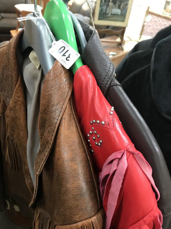 3 leather jackets, - Image 2 of 3