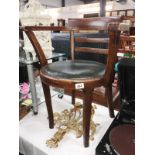 An industrial Bentwood carver chair
