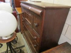 A Victorian mahogany chest of drawers.