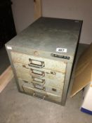 A 5 drawer Bisley box