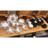 A Colclough tea set (approximately 26 pieces) 6 Denby arabesque cups & saucers,